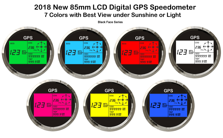 Color Speedometer Segway RE: New 85mm LCD GPS Speedometer for Boats and motorcycle from Tenet Cara